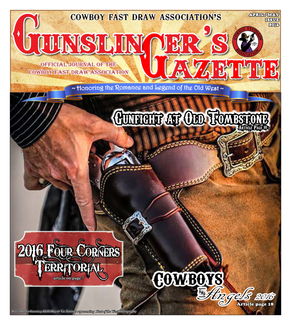 Download Gunslingers Gazette April/May 2016 Issue