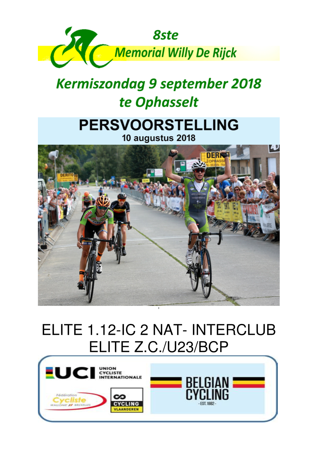 Elite 1.12-Ic 2 Nat- Interclub Elite Z.C./U23/Bcp