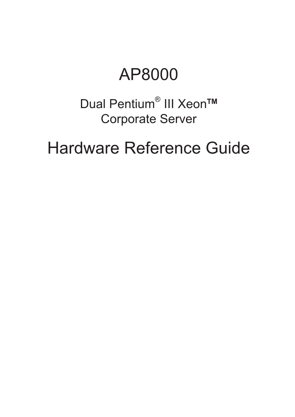 AP8000 Hardware Reference Guide ASUS Contact Information Asustek COMPUTER INC