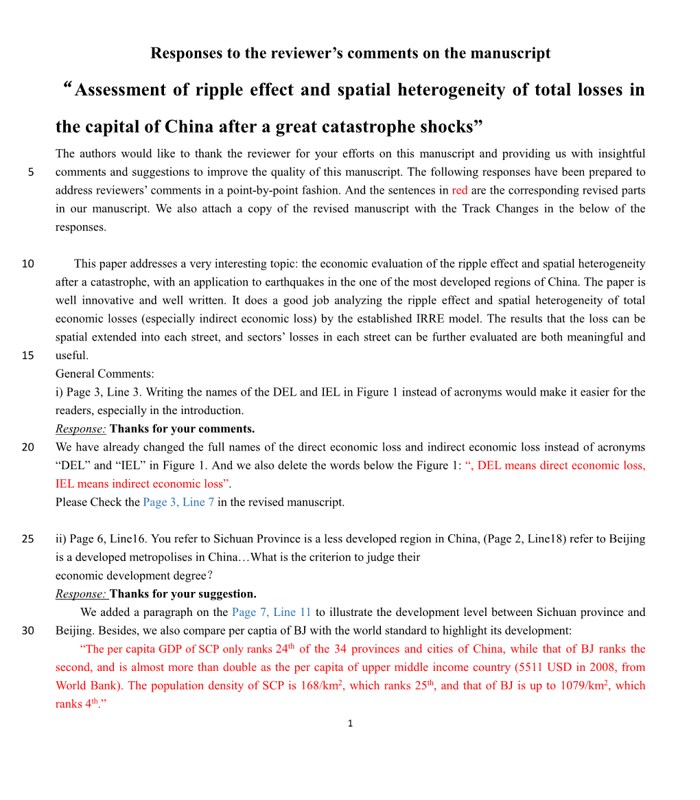 “Assessment of Ripple Effect and Spatial Heterogeneity of Total Losses