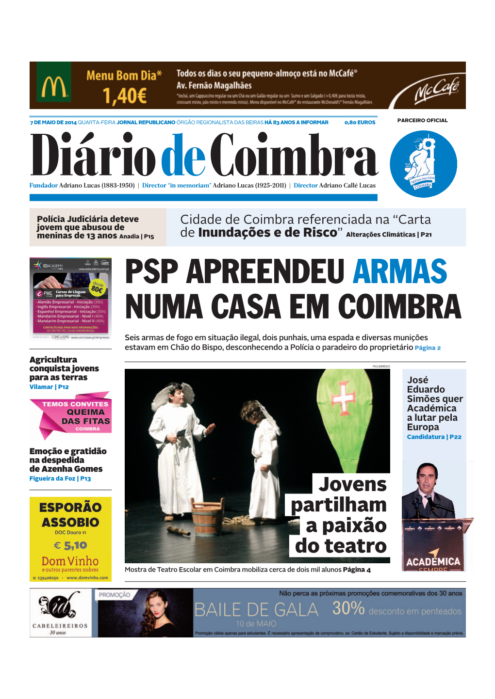 Psp Apreendeu Armas Numa Casa Em Coimbra