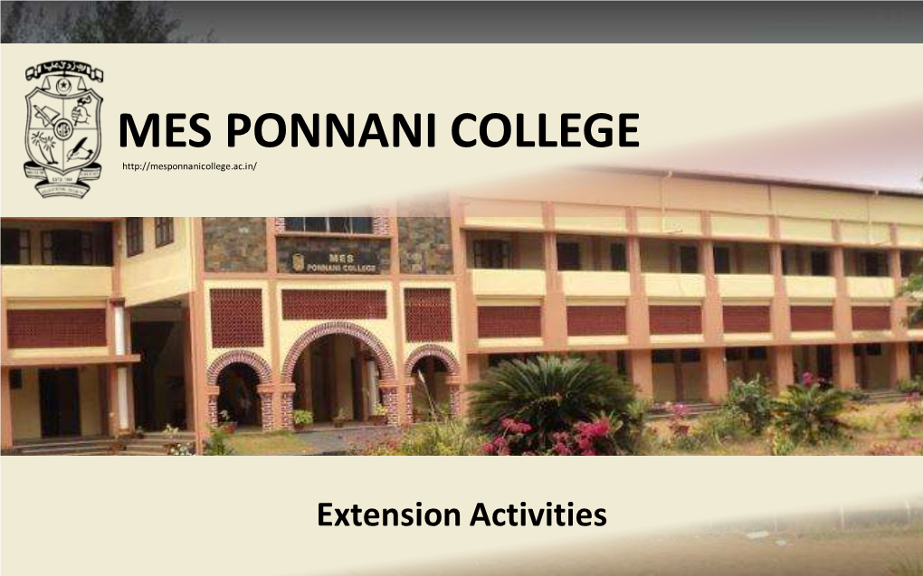 Extension Activities 2015-16 “Socio Economic Survey”