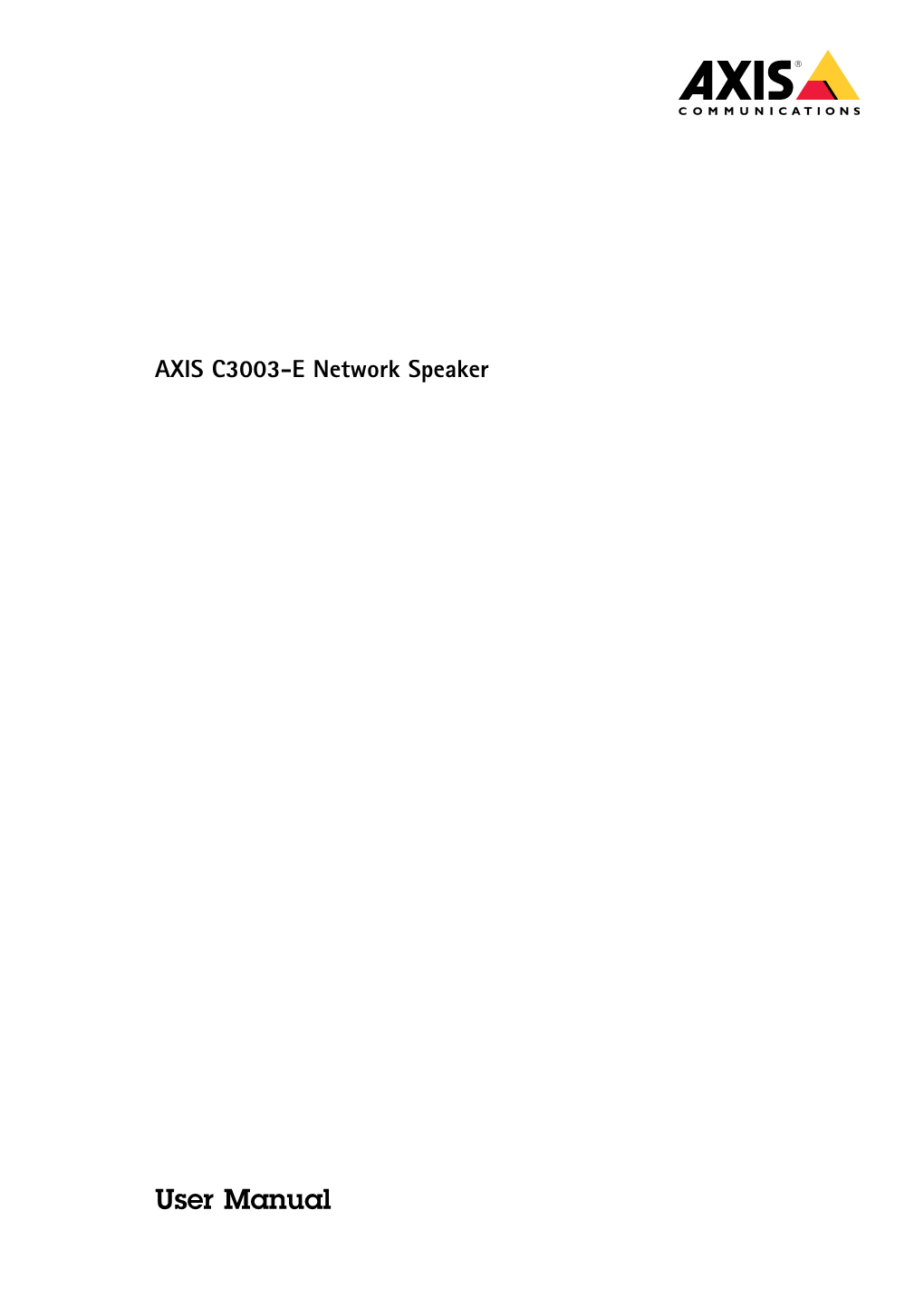 AXIS C3003-E Network Speaker