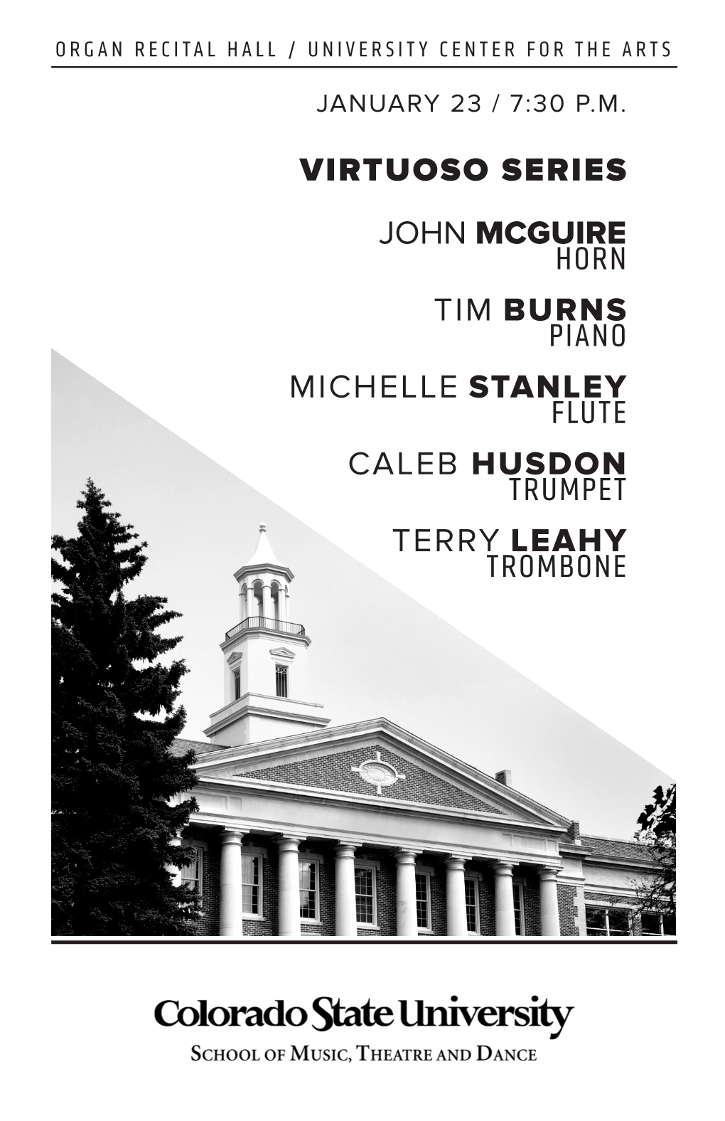 John Mcguire Horn Tim Burns Piano Michelle Stanley Flute Caleb Husdon Trumpet Terry Leahy Trombone Tonight’S Program