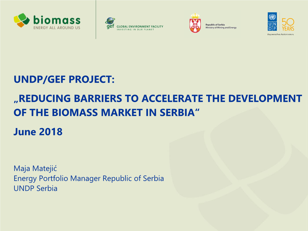 Project Results Achieved So Far, Maja Matejić, Project Manager