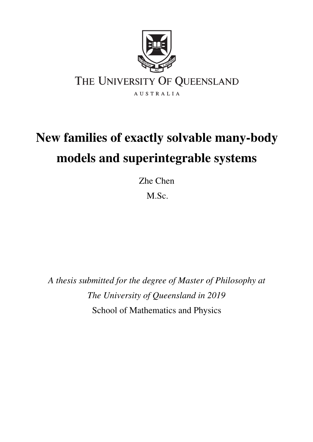 New Families of Exactly Solvable Many-Body Models and Superintegrable Systems