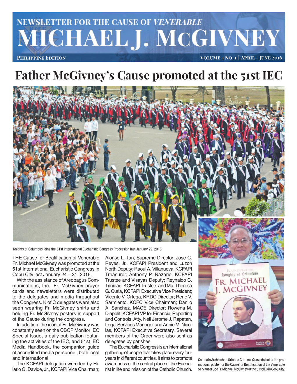 Father Mcgivney's Cause Promoted at the 51St