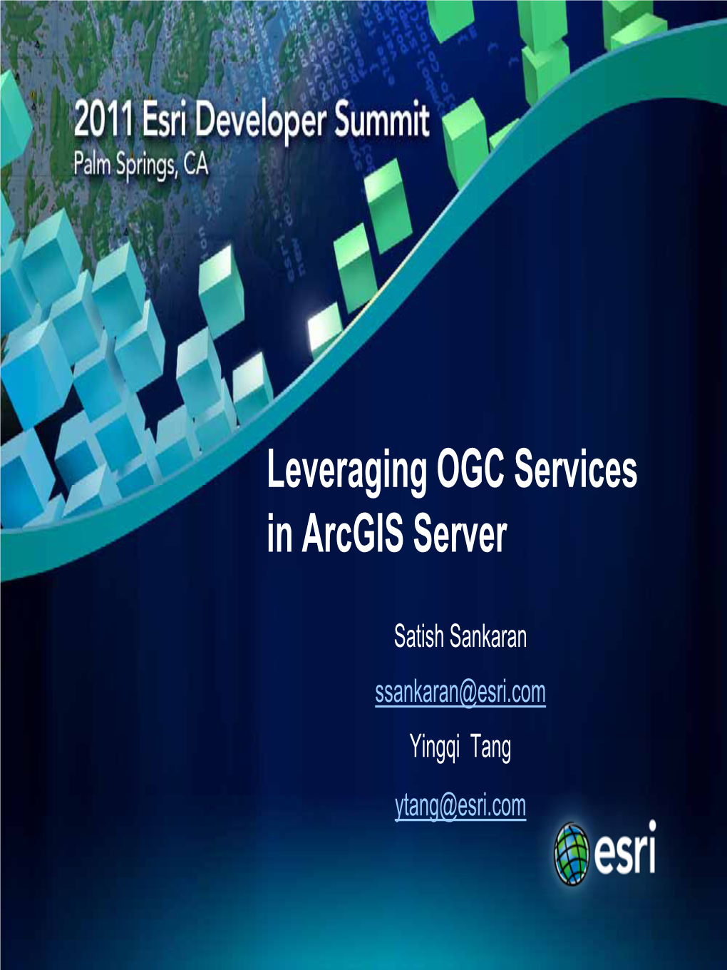 Leveraging OGC Services in Arcgis Server