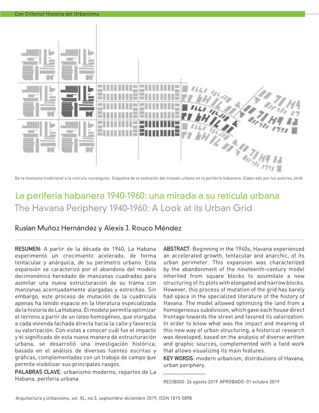 The Havana Periphery 1940-1960: a Look at Its Urban Grid