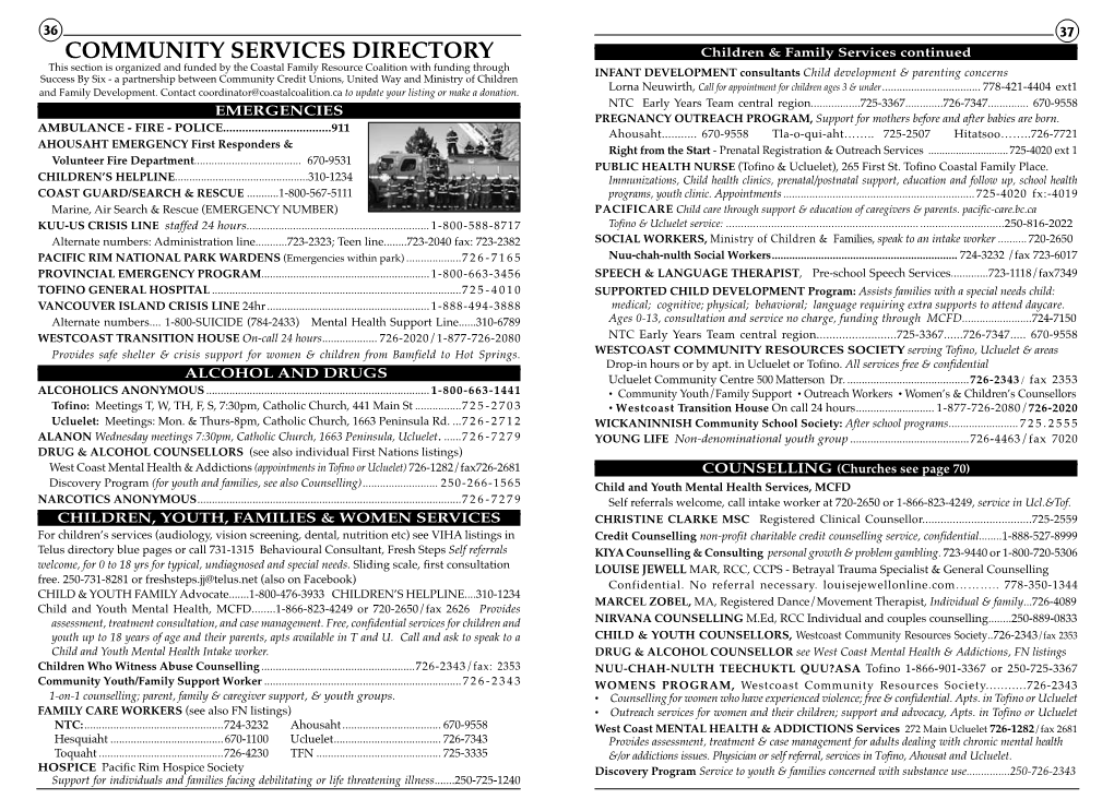 Community Services Directory