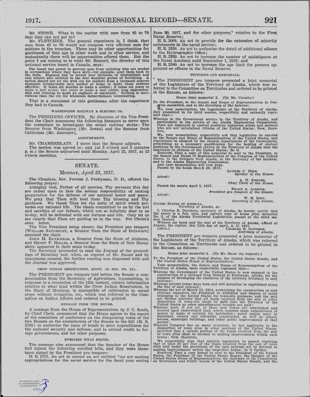 1917. CONGRESSIONAL REOORD---SENATR· 92R