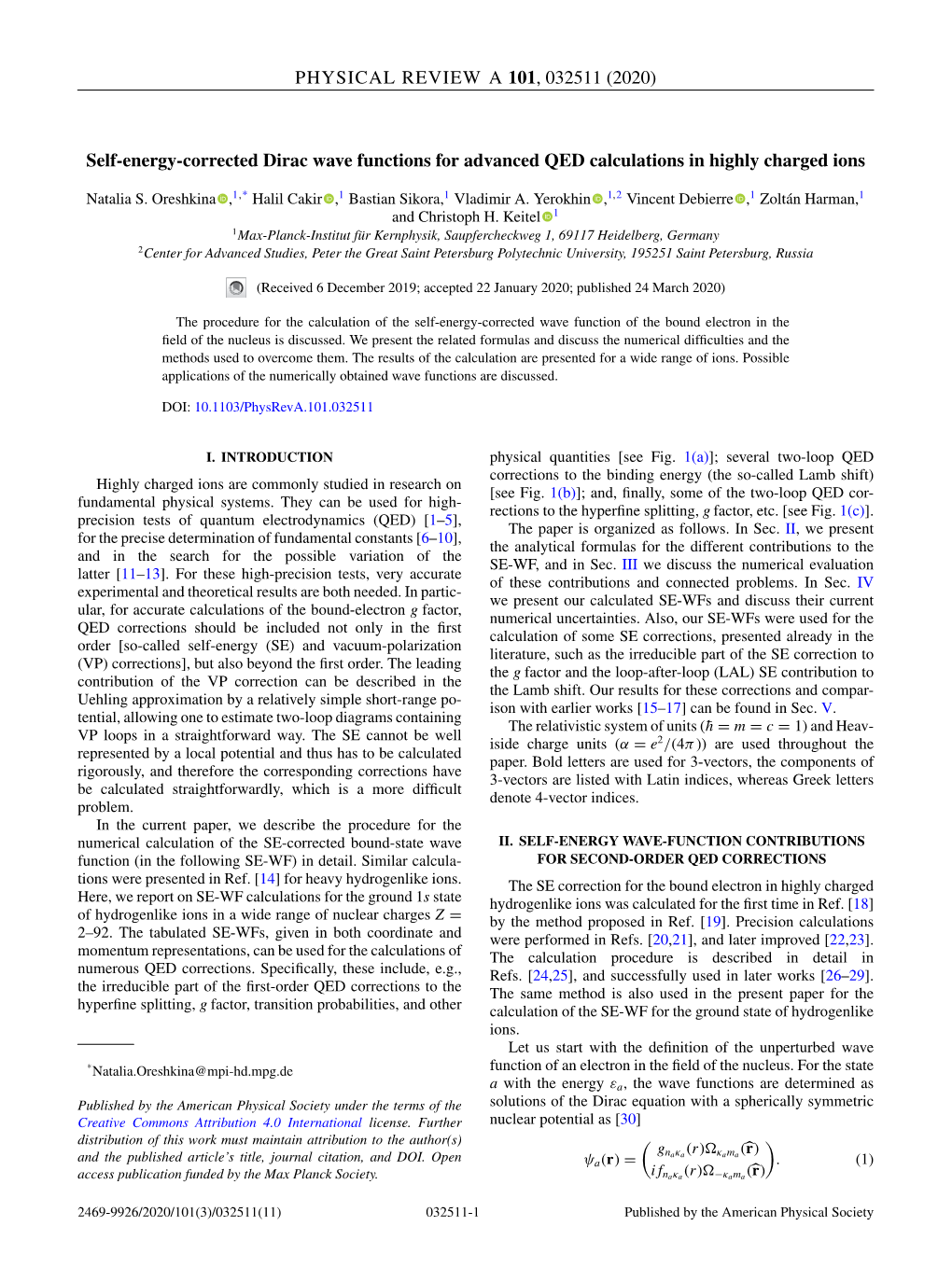 Self-Energy-Corrected Dirac Wave Functions for Advanced QED Calculations in Highly Charged Ions