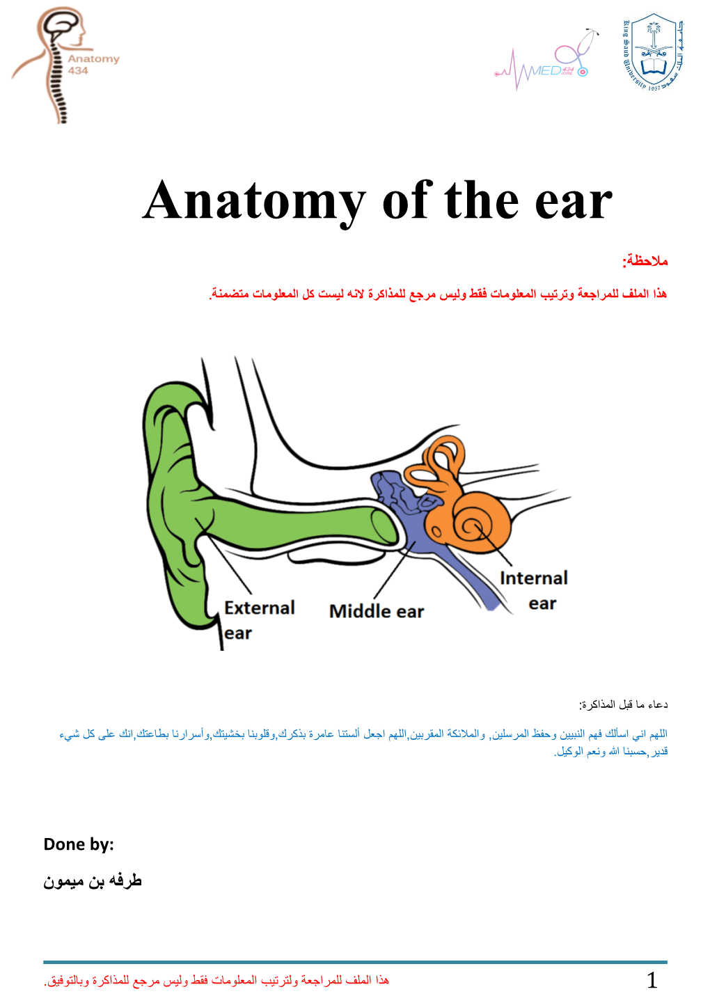 Anatomy of the Ear