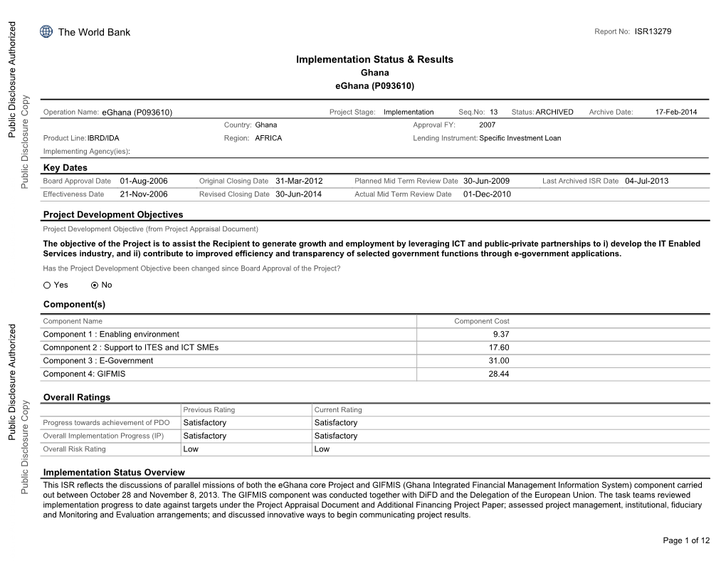 Implementation Status & Results