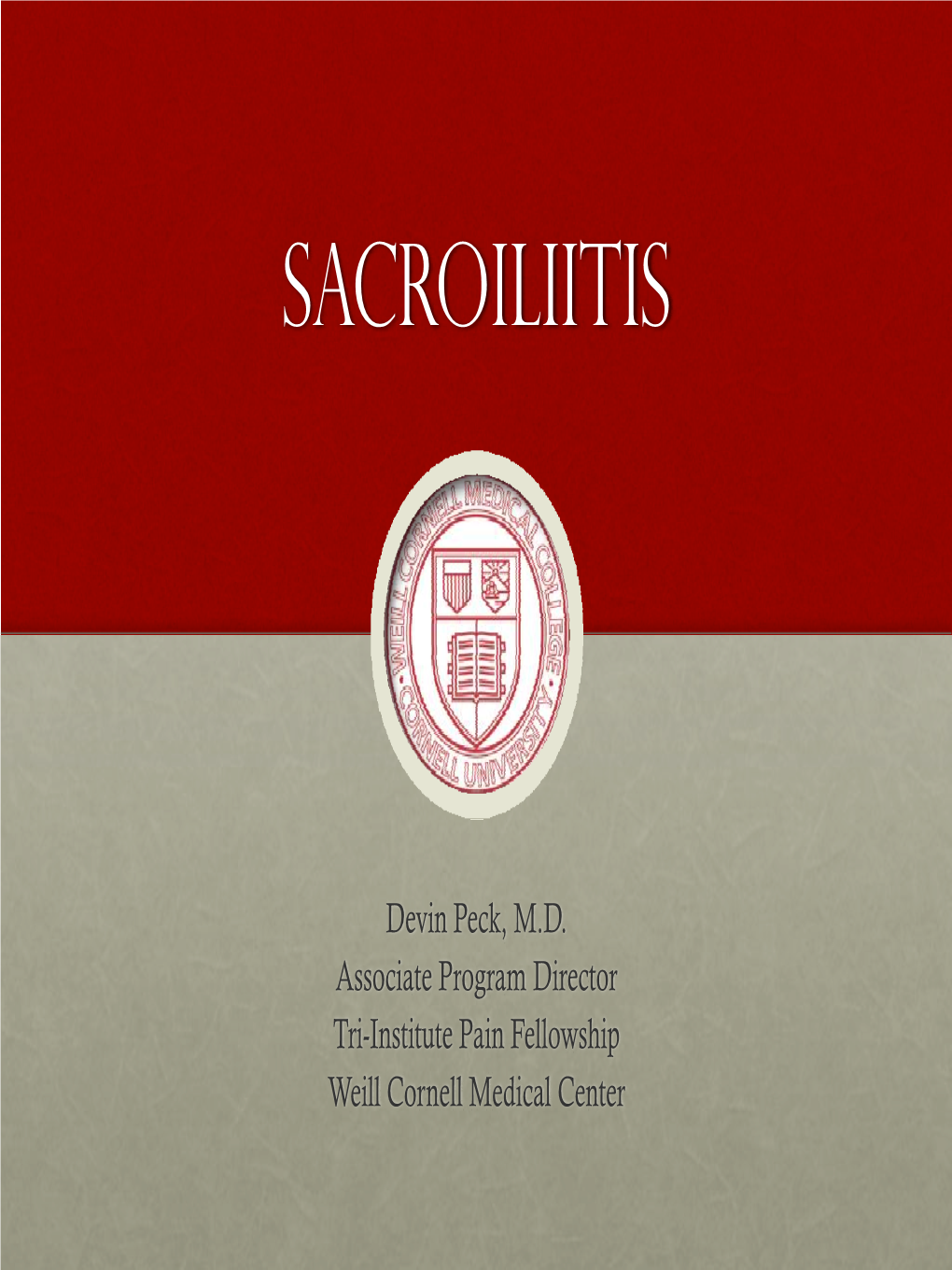 Sacroiliitis