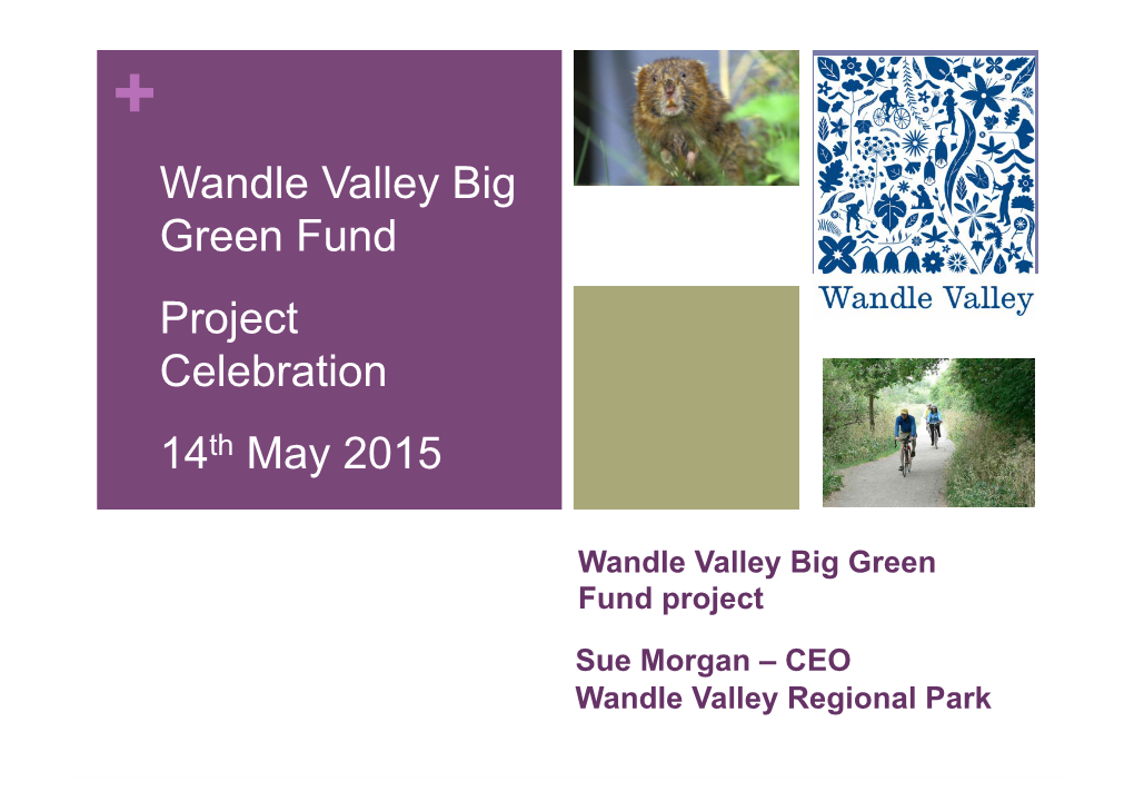 Wandle Valley Big Green Fund Project Celebration 14Th May 2015
