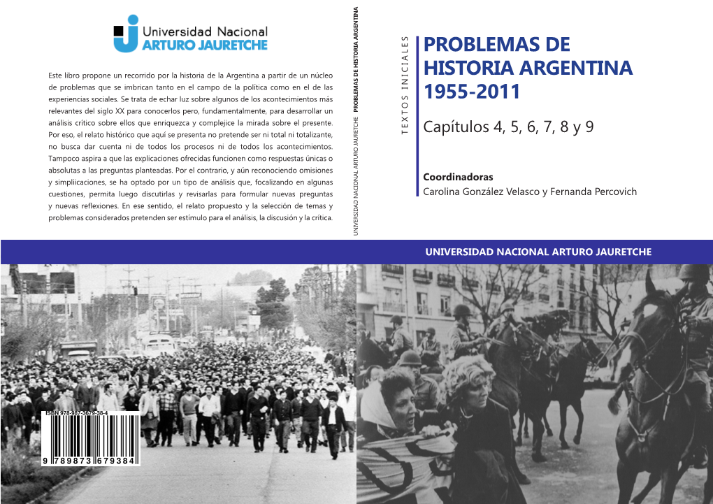 Problemas De Historia Argentina 1955-2011 Diseño Interior Y De Tapa: Juan Ignacio Ferreras