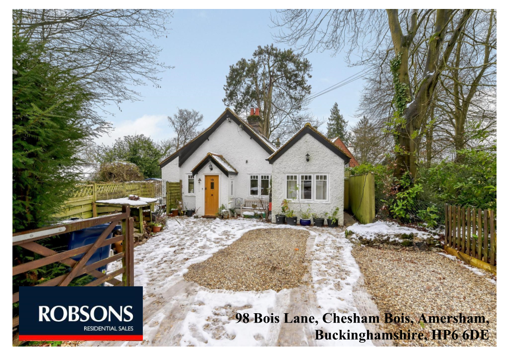 98 Bois Lane, Chesham Bois, Amersham, Buckinghamshire, HP6 6DE