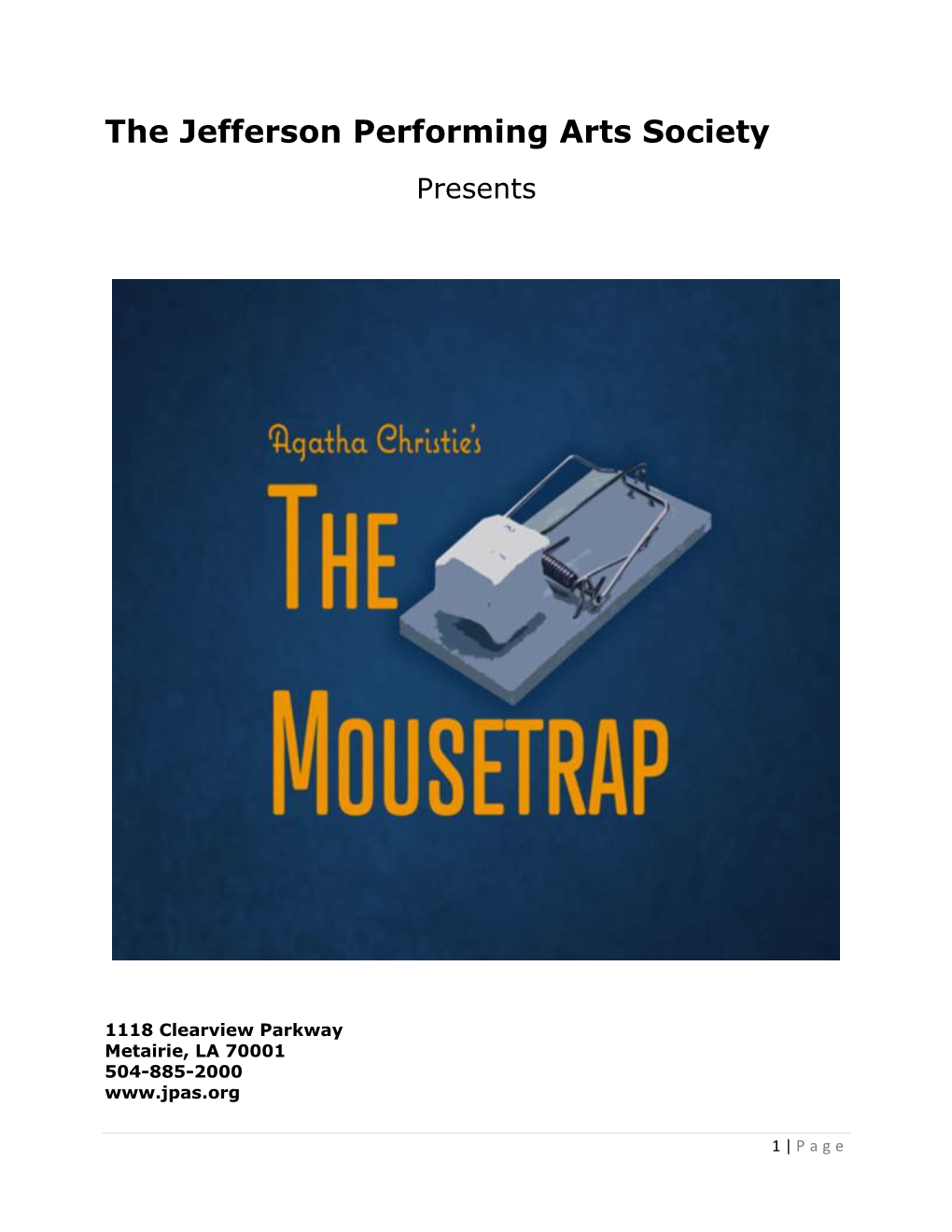 Mousetrap………………………………….…...32