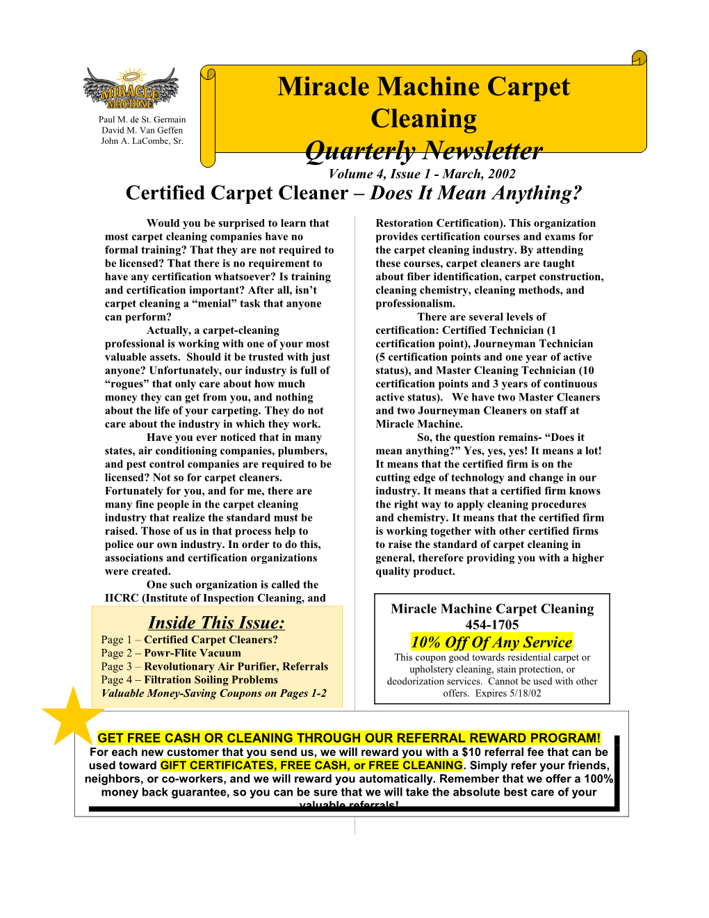 Certified Carpet Cleaner Does It Mean Anything?