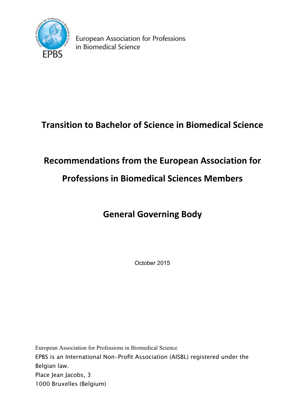 European Association for Professions in Biomedical Sciences Members
