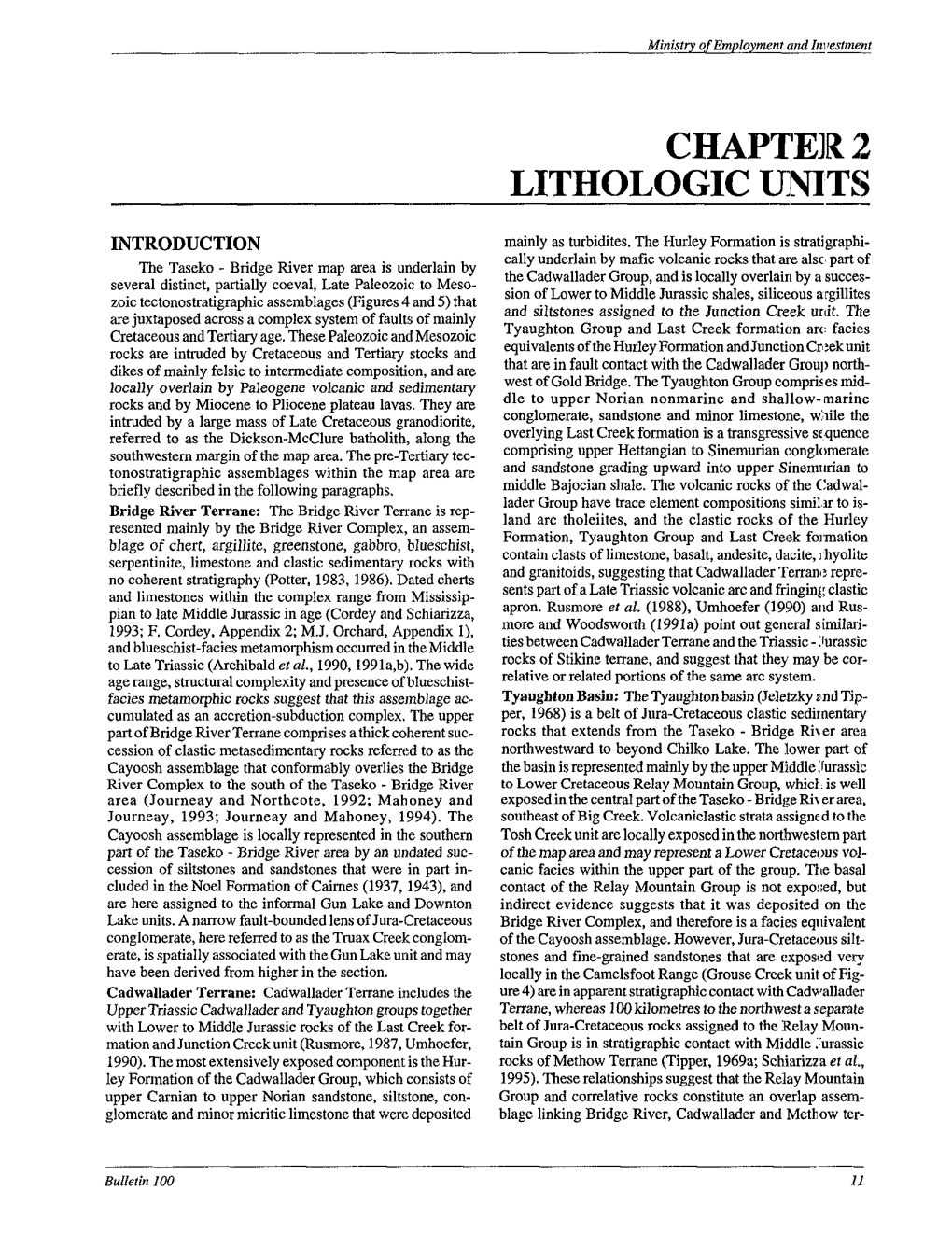 Chapteir 2 Lithologic Units