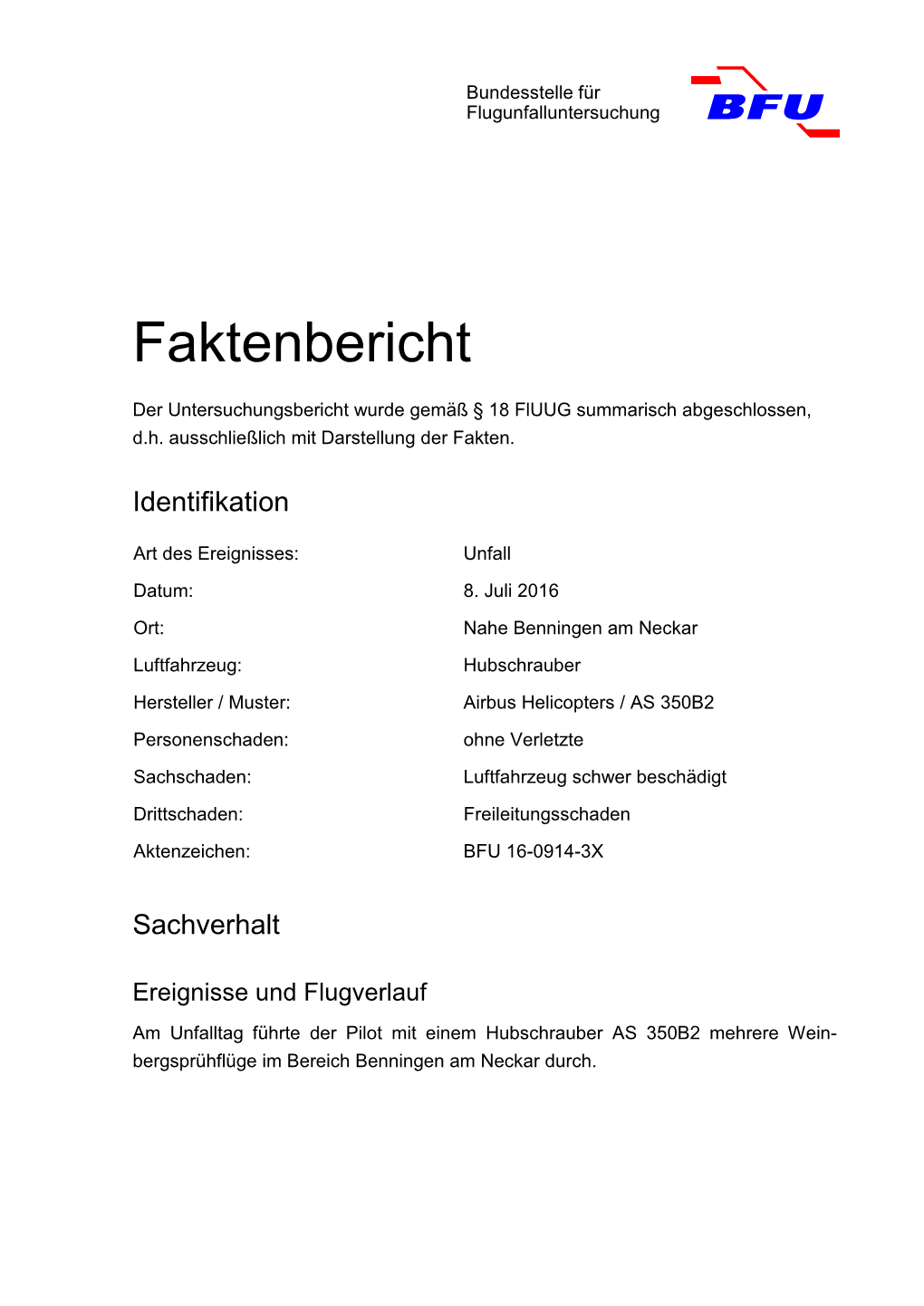 Faktenbericht