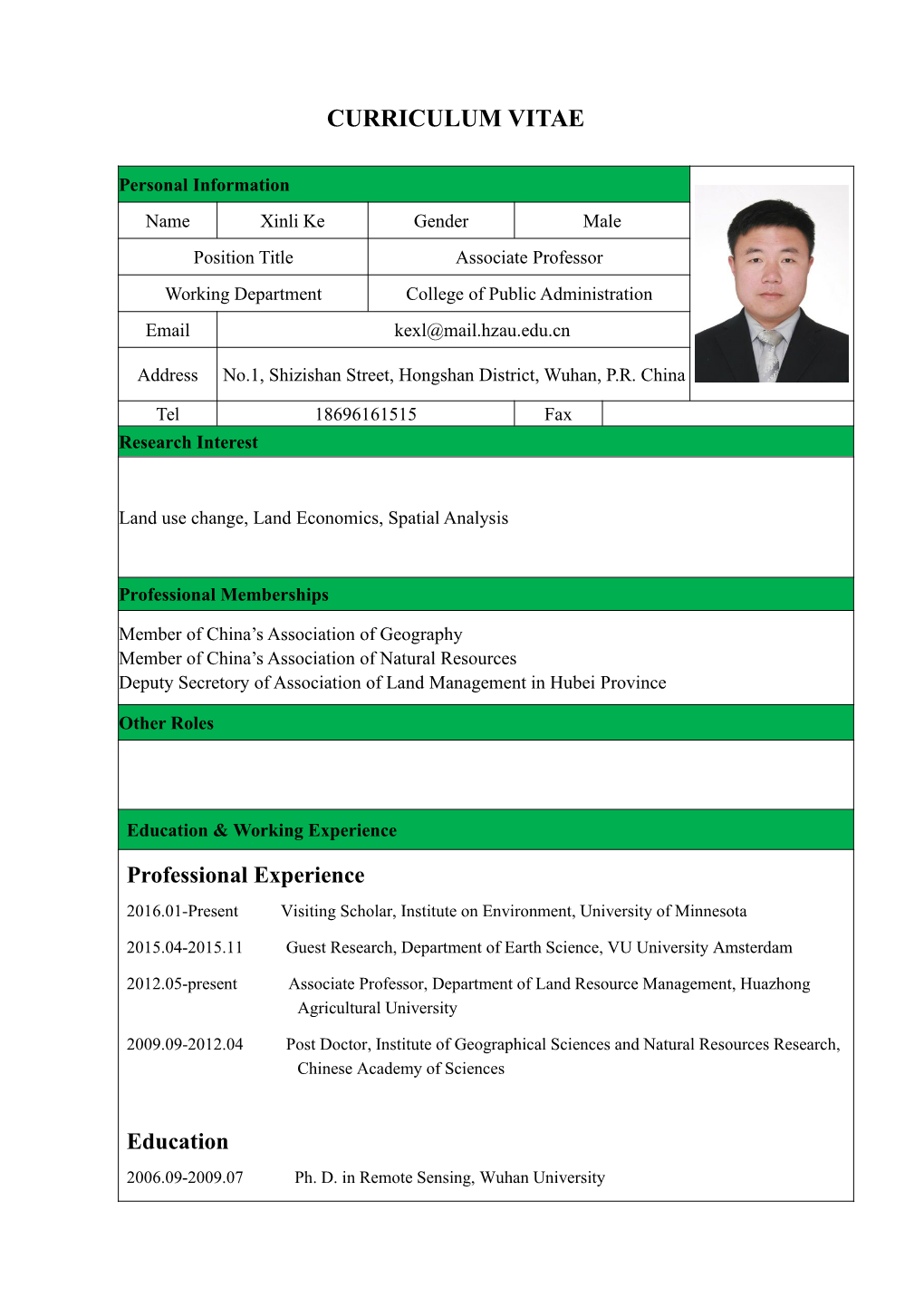 Curriculum Vitae