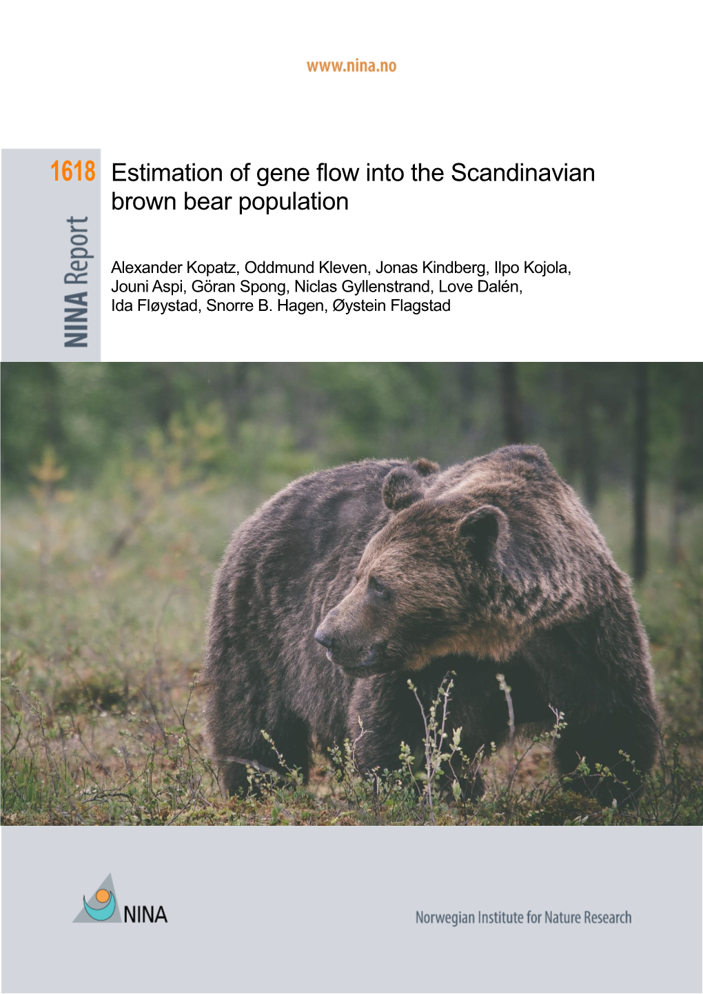 Estimation of Gene Flow Into the Scandinavian Brown Bear Population