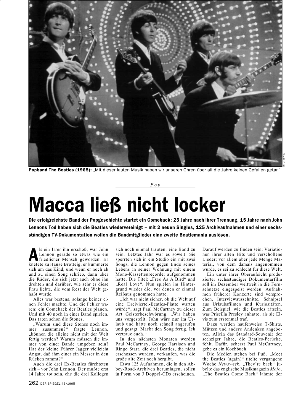 Macca Ließ Nicht Locker