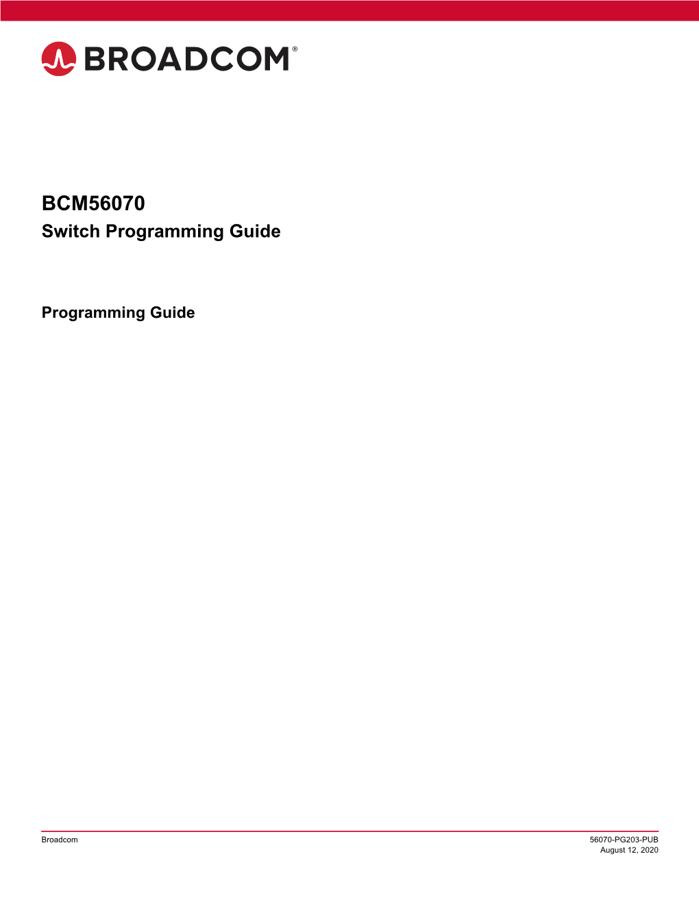 BCM56070 Switch Programming Guide