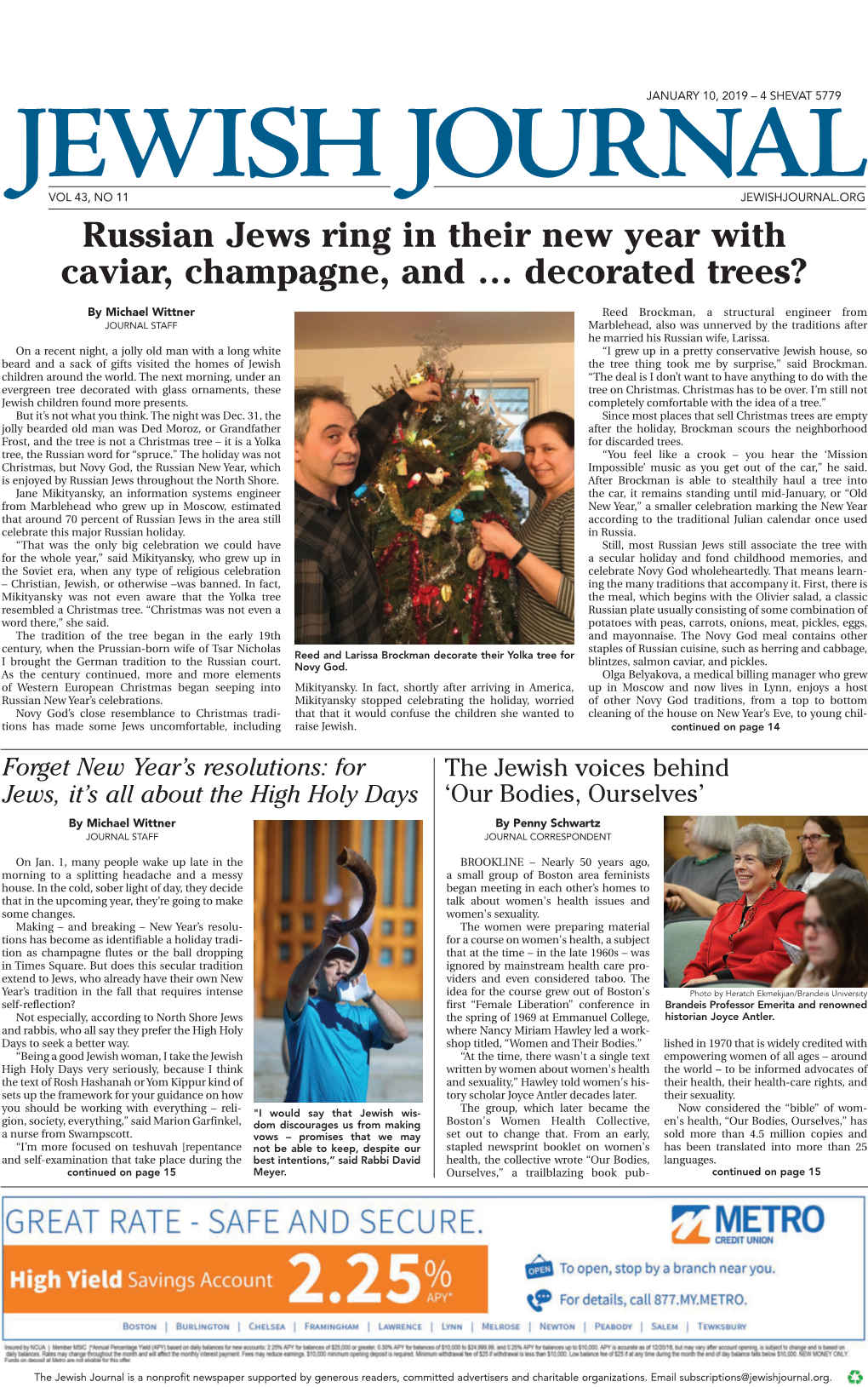 Russian Jews Ring in Their New Year with Caviar, Champagne, and … Decorated Trees?