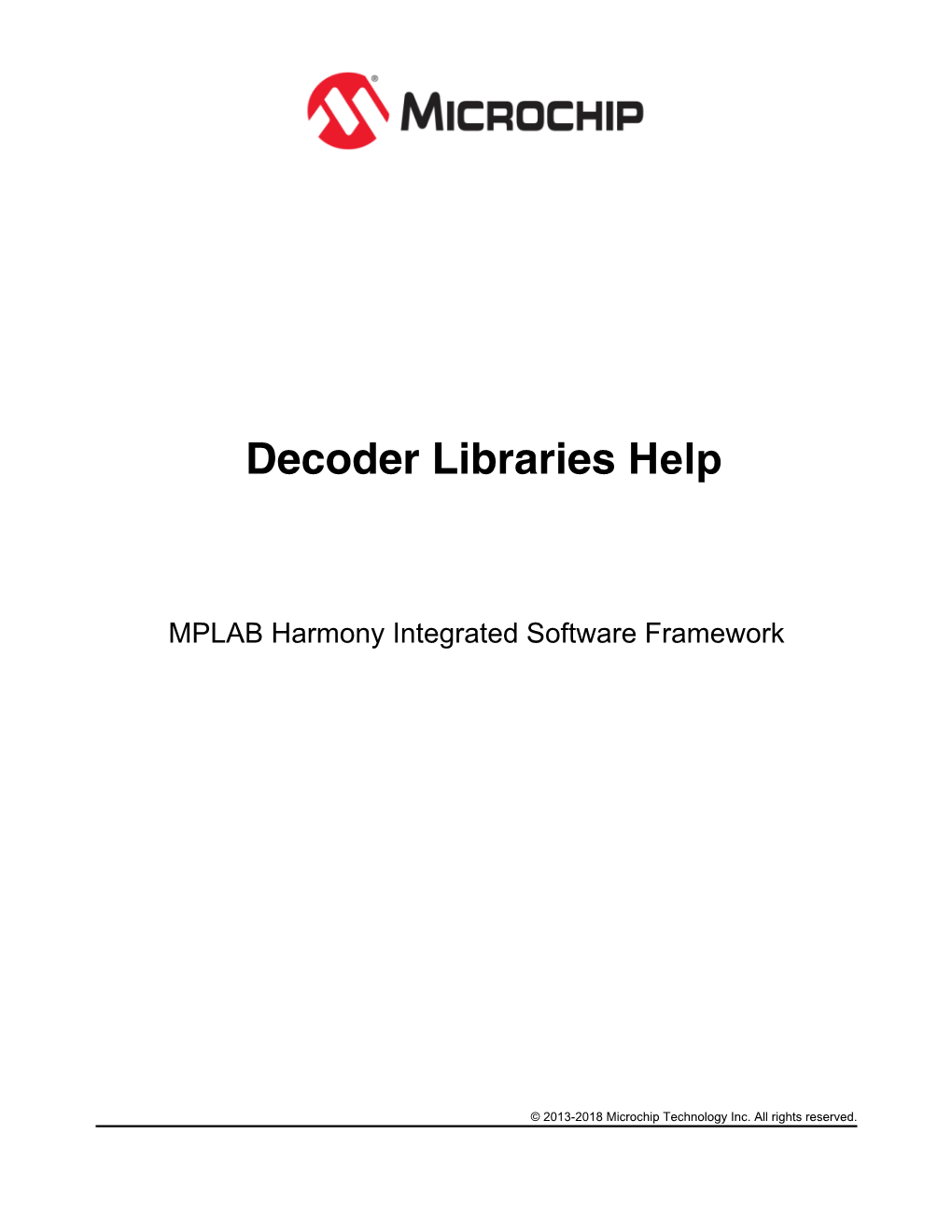 Decoder Libraries Help