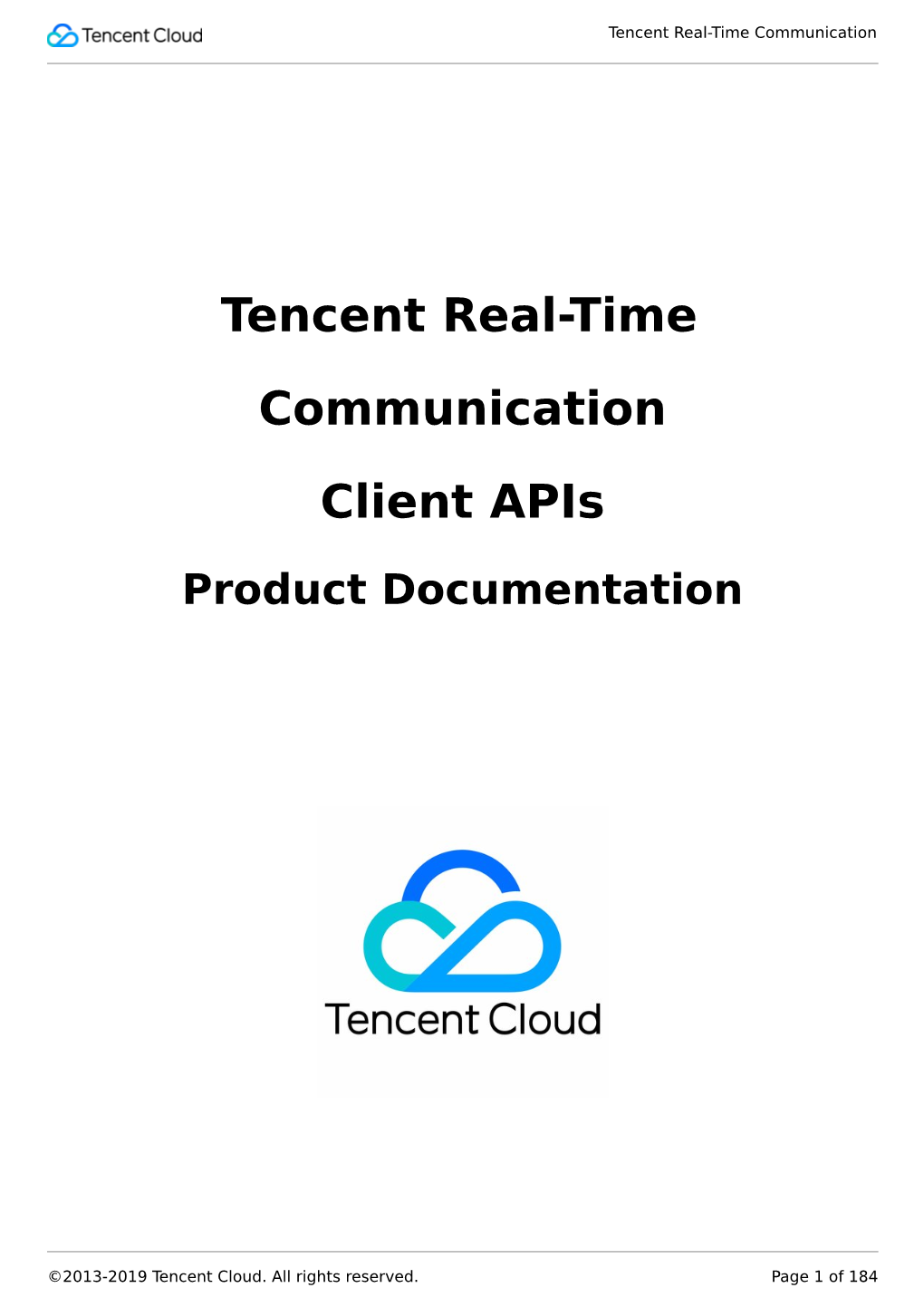 Tencent Real-Time Communication Client Apis