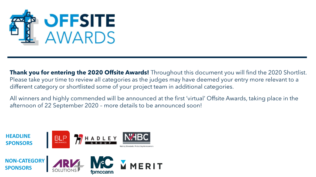 Offsite Awards 2020