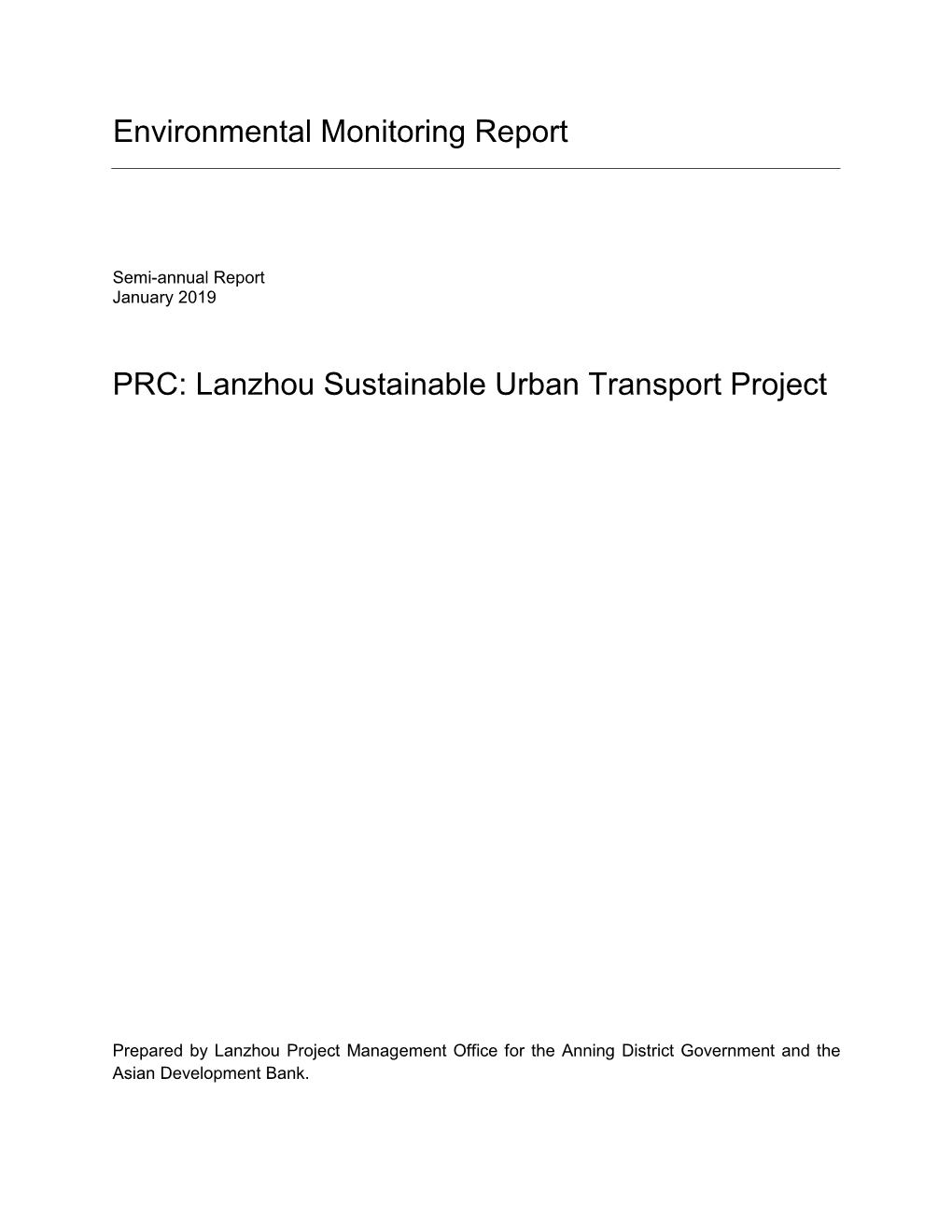 Lanzhou Sustainable Urban Transport Project