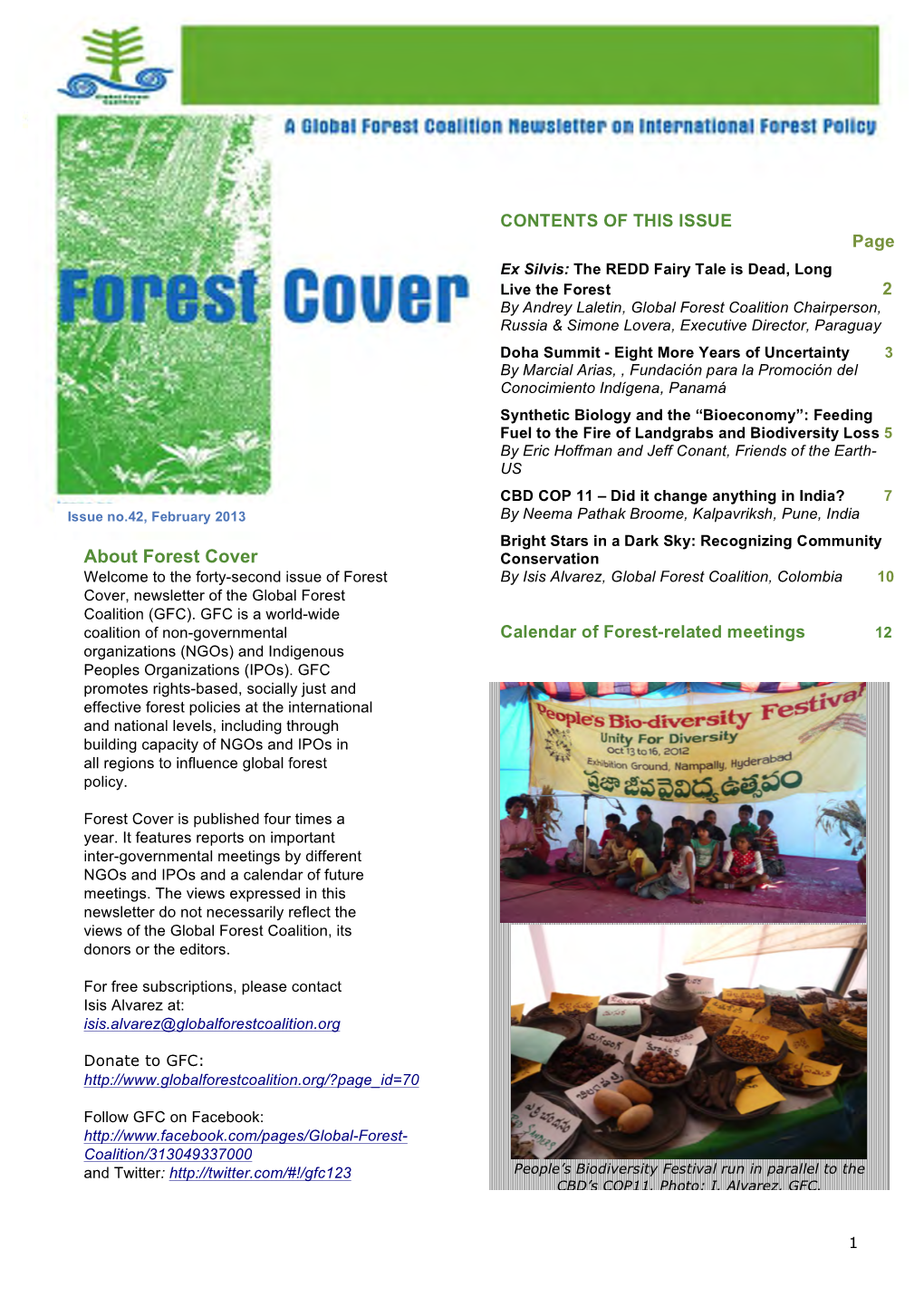 About Forest Cover