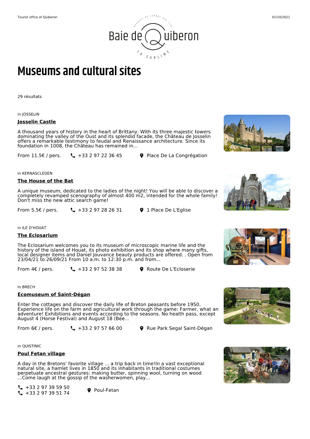 Museums and Cultural Sites