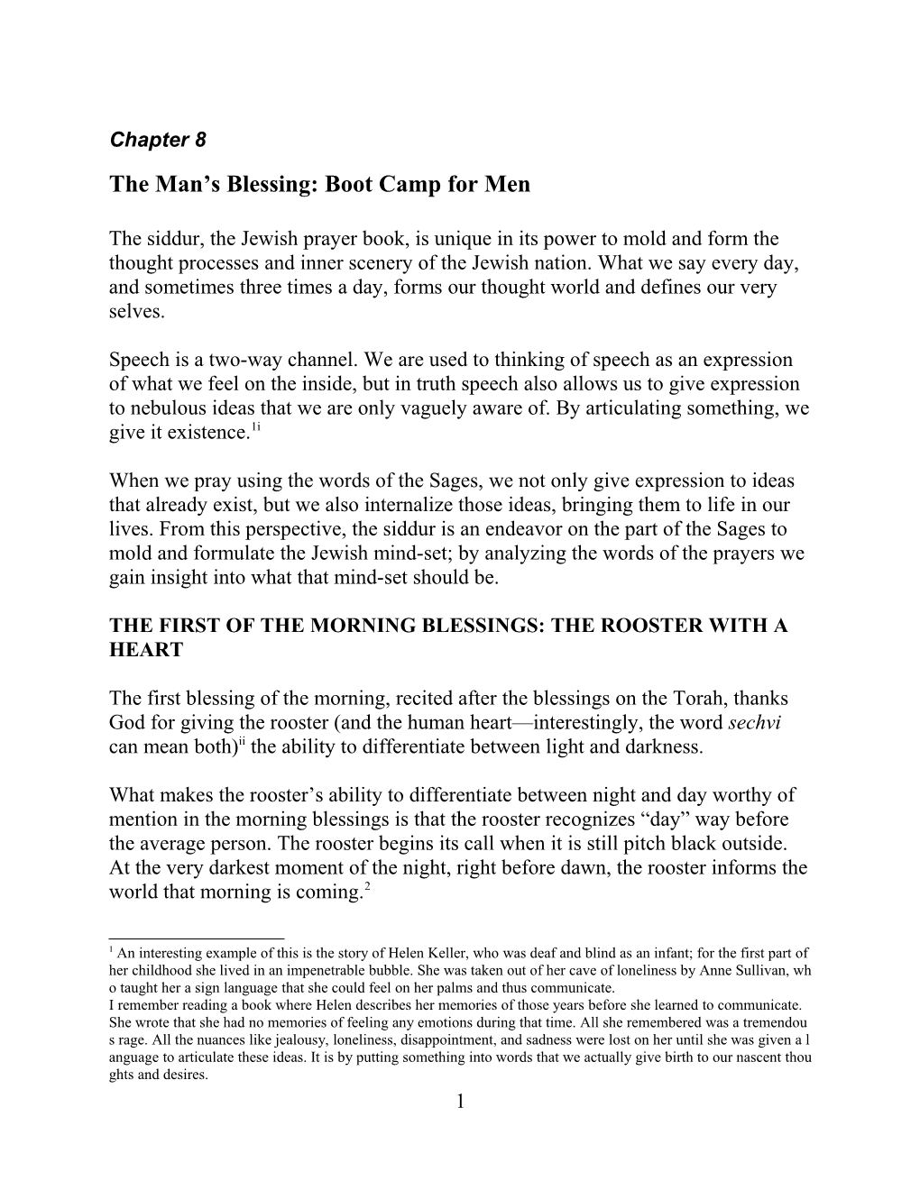 The Man S Blessing: Boot Camp for Men