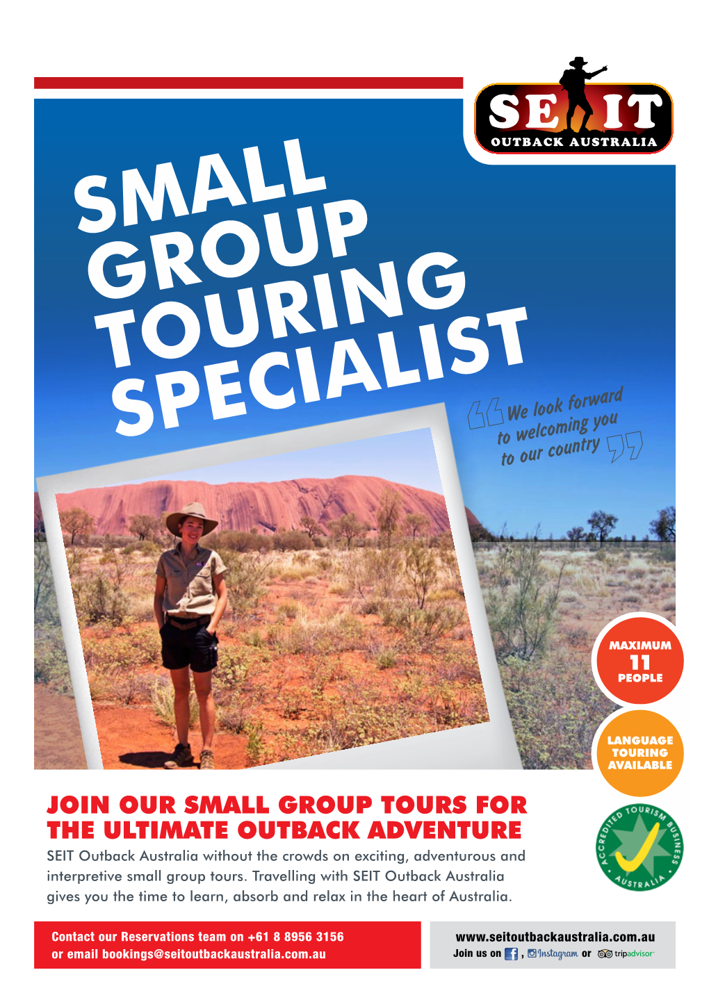 Small Group Touring Specialist