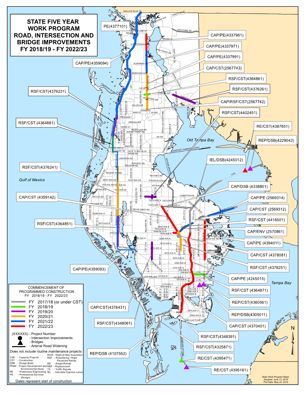 State Five Year Work Program Road, Intersection and Bridge