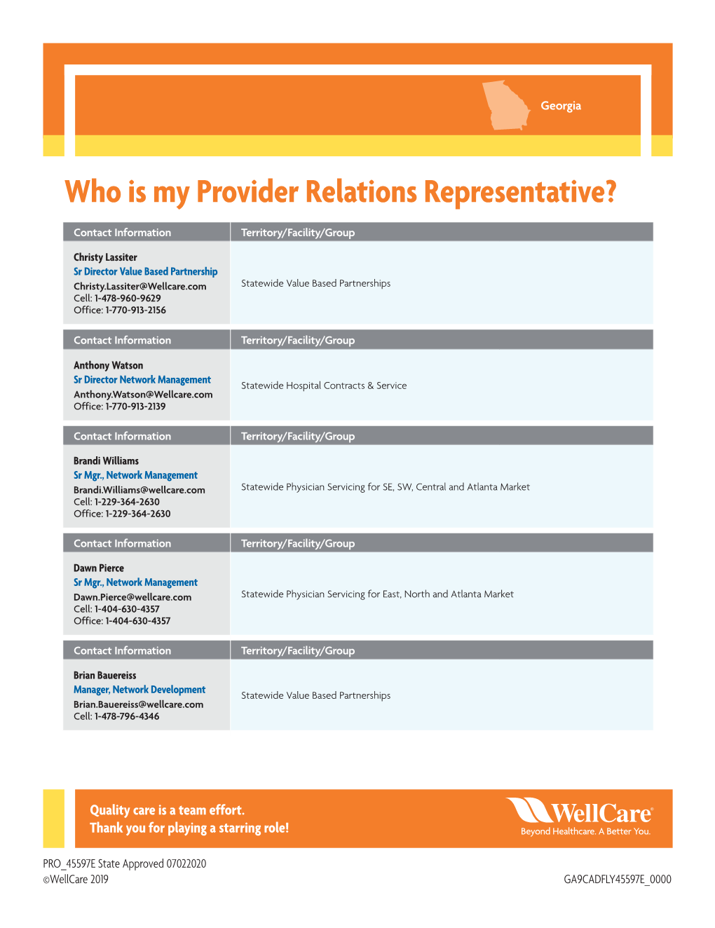 Who Is My Provider Relations Representative?