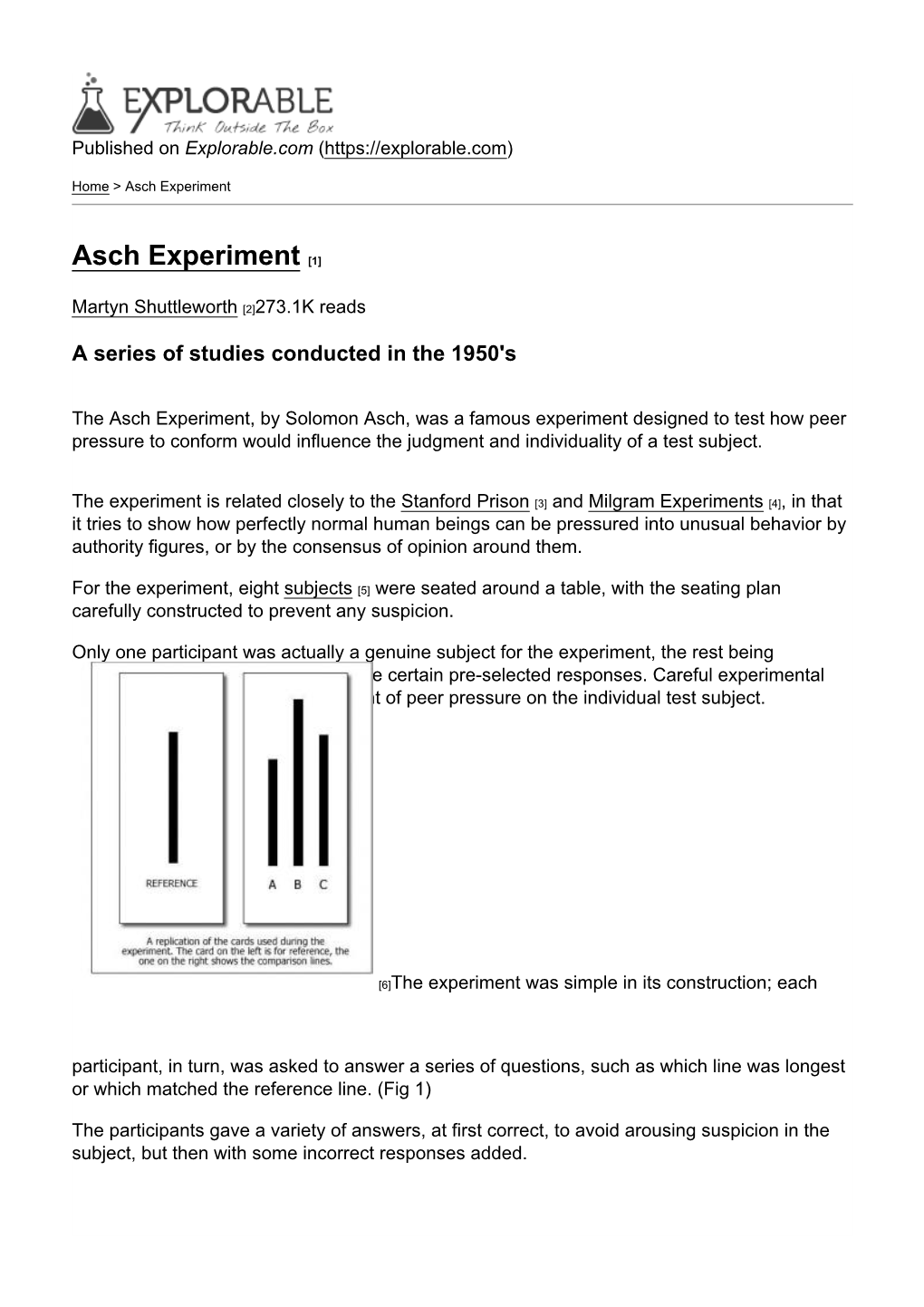 Asch Experiment