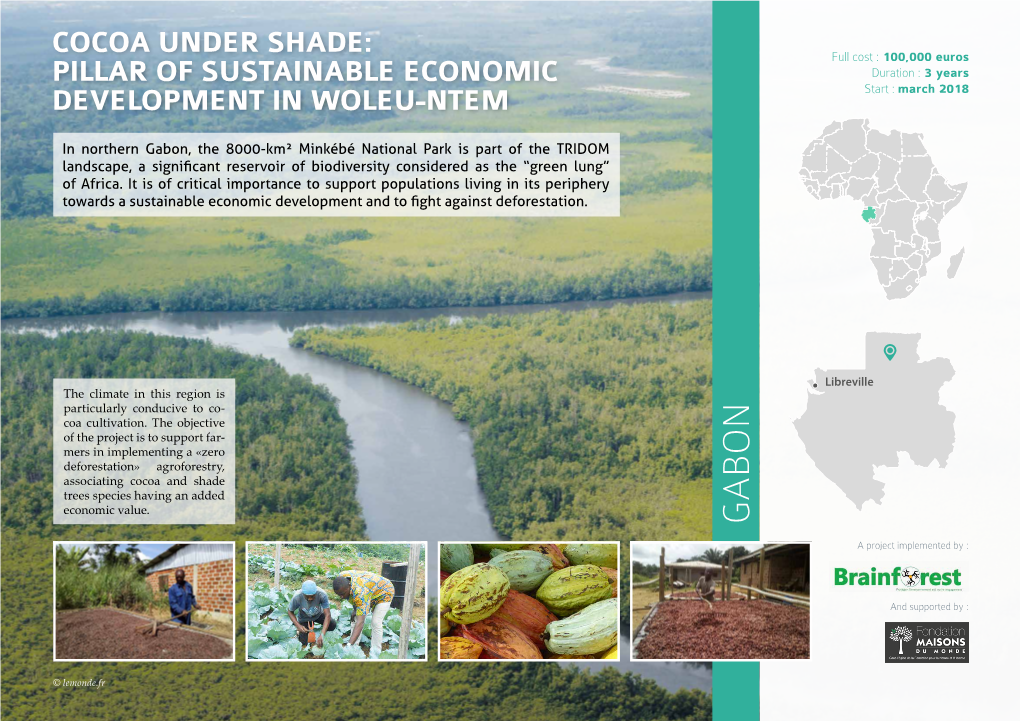 Pillar of Sustainable Economic Development in Woleu-Ntem