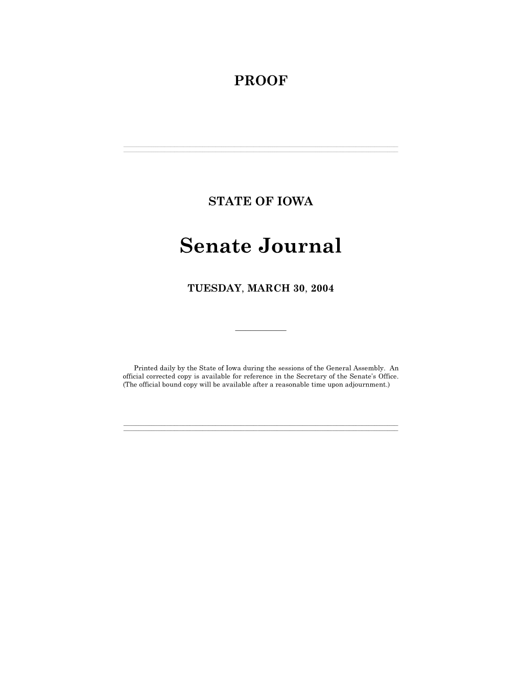 Senate Journal