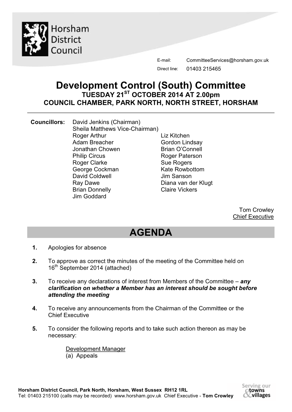 Committee AGENDA