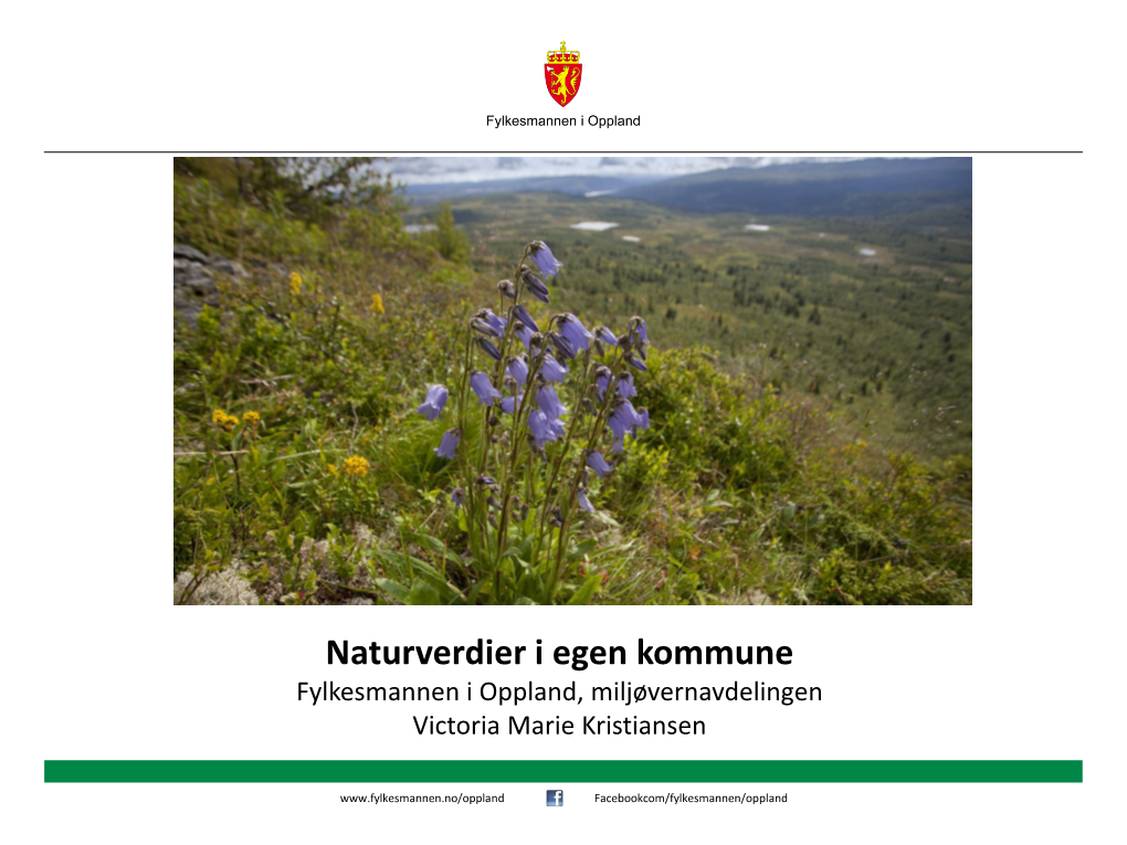 Naturverdier Nordre Land, Søndre Land Og Etnedal