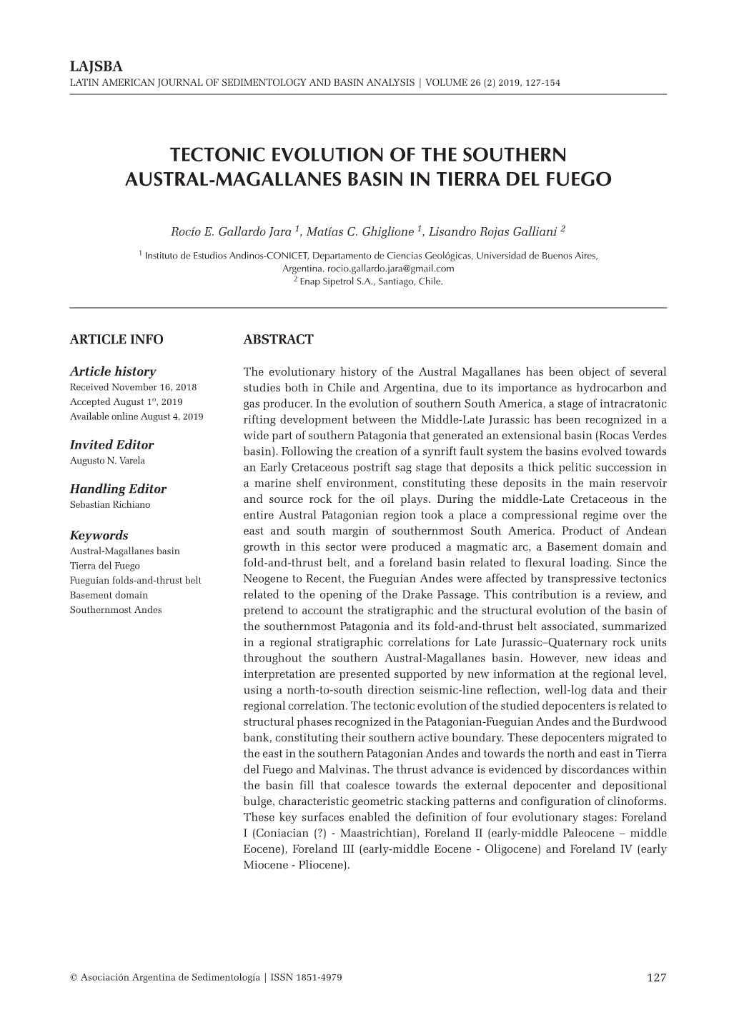 Tectonic Evolution of the Southern Austral-Magallanes Basin in Tierra Del Fuego