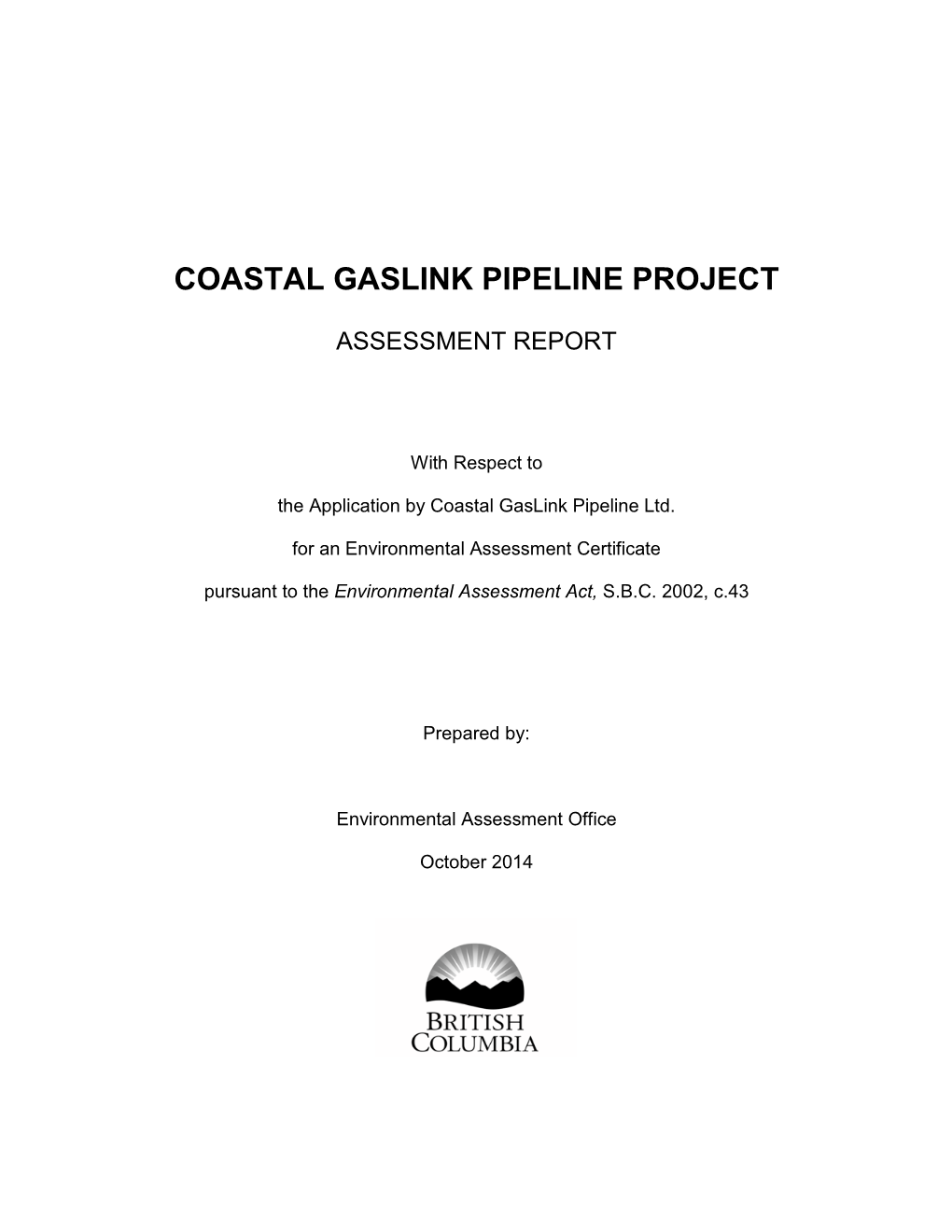 Coastal Gaslink Pipeline Project