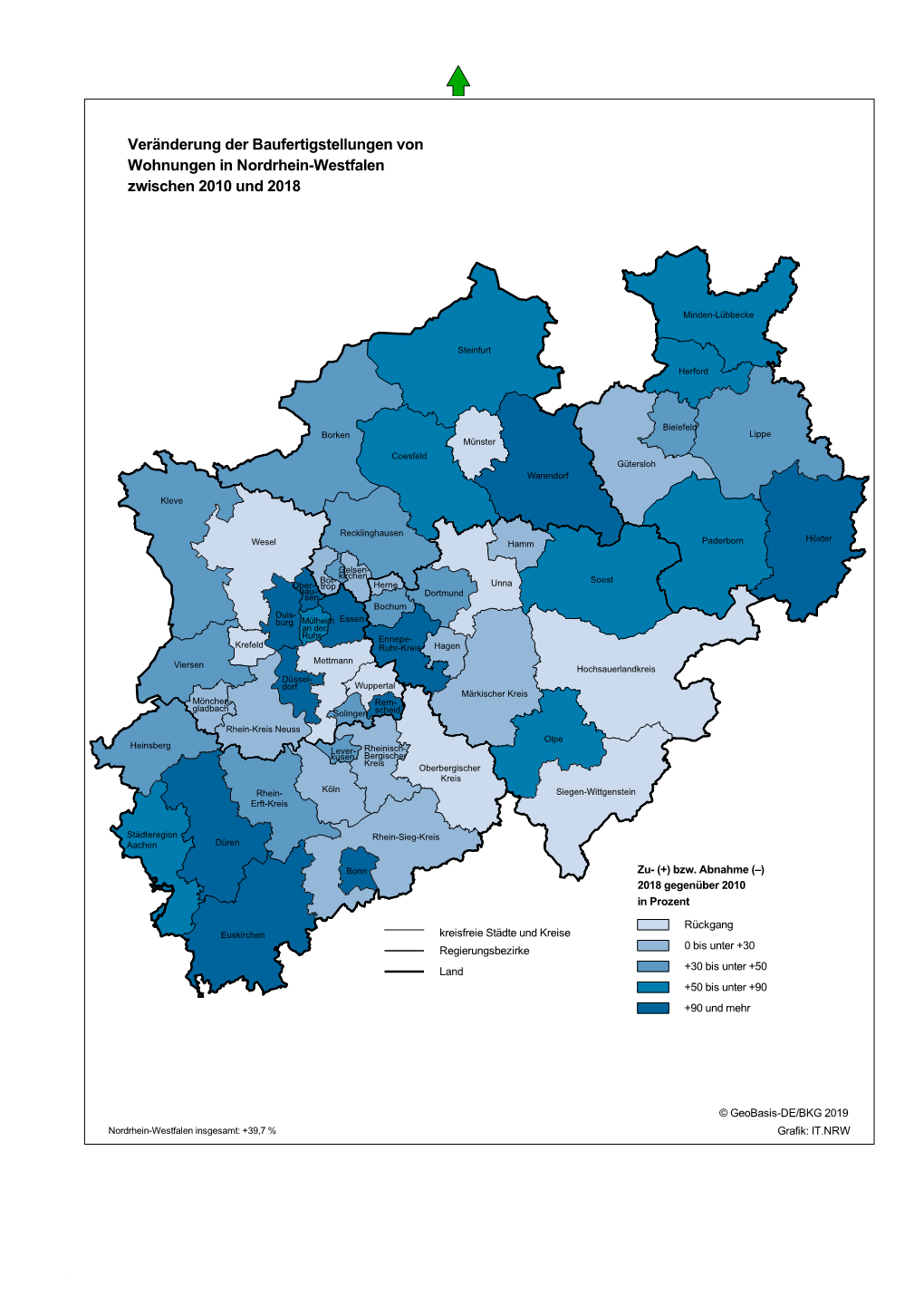 Zwischen 2010 Und 2018 Wohnungen in Nordrhein-Westfalen